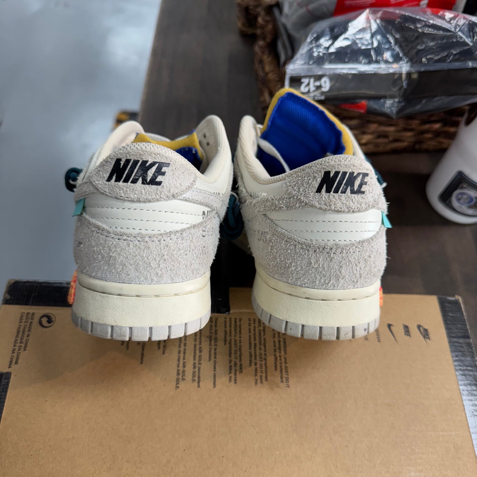 Lot 16 of 50 Of-White Dunk low (USED, No Lid)