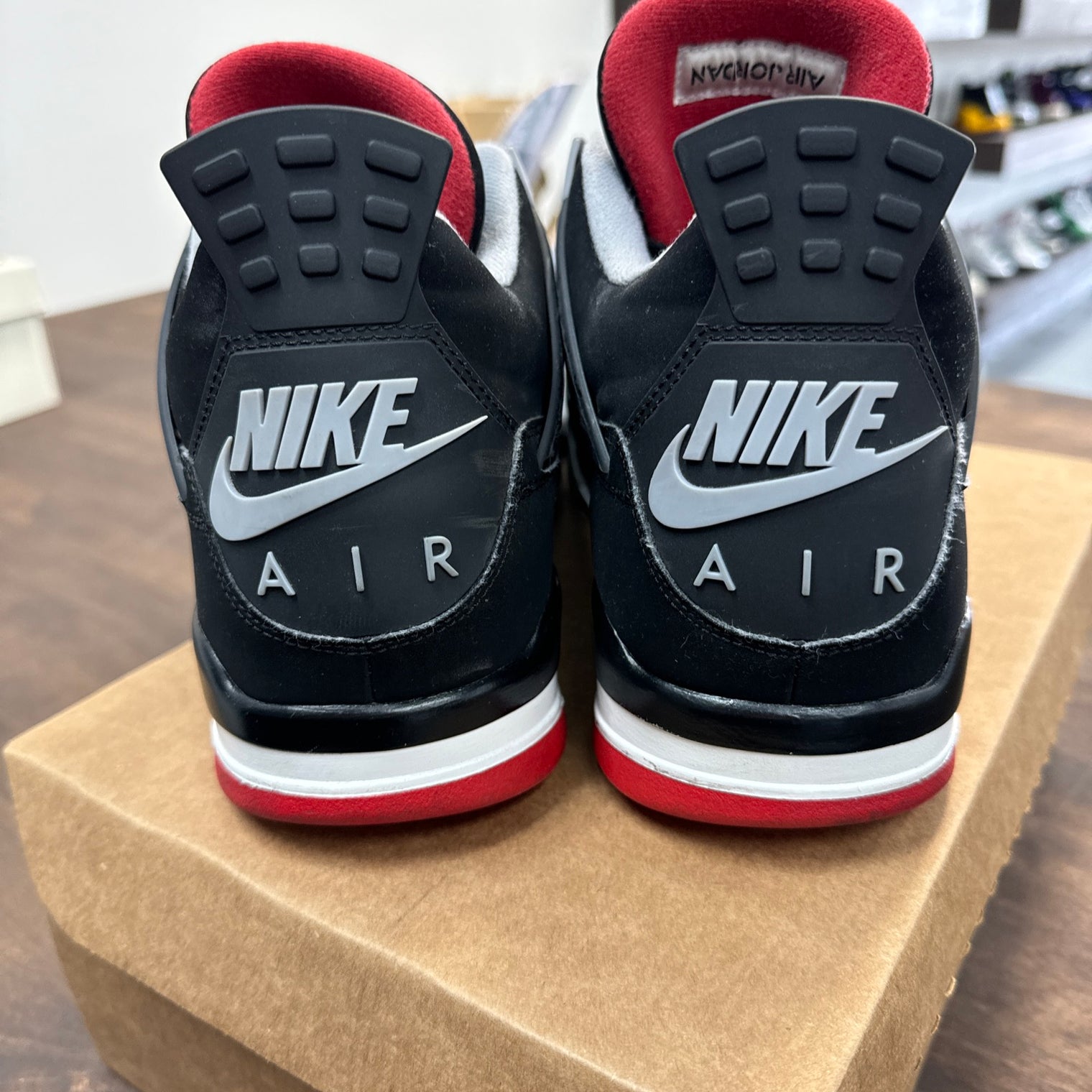 Jordan 4 Bred 2019 (Upside down tongue) (USED NO BOX)