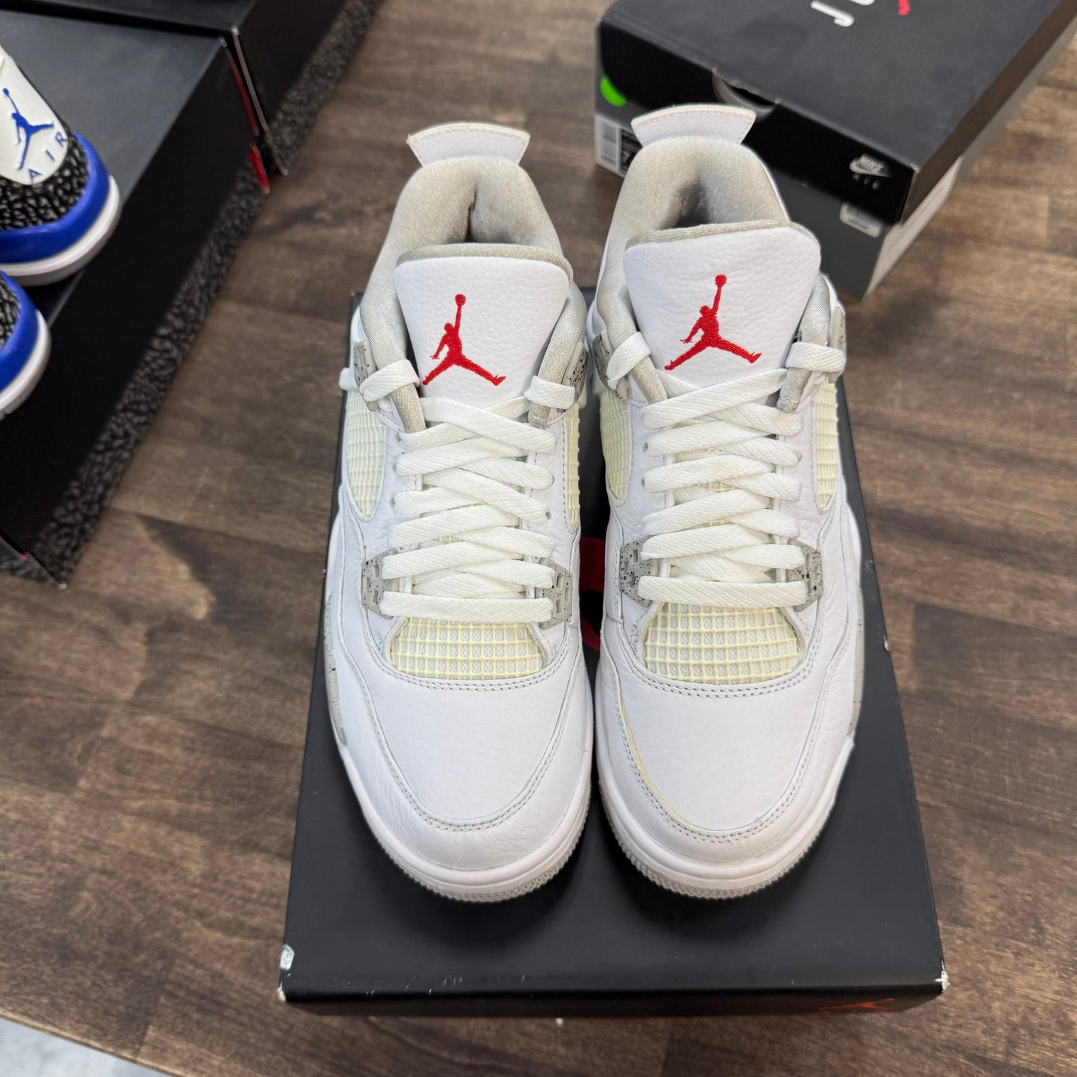 White Oreo Jordan 4 Retro (GS) (USED)