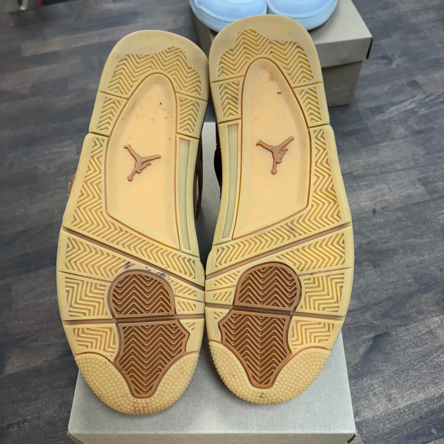 Wheat Pinnacle Jordan 4 Retro (USED,NO BOX)