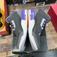 Black Court Purple Jordan 3 Retro (USED)