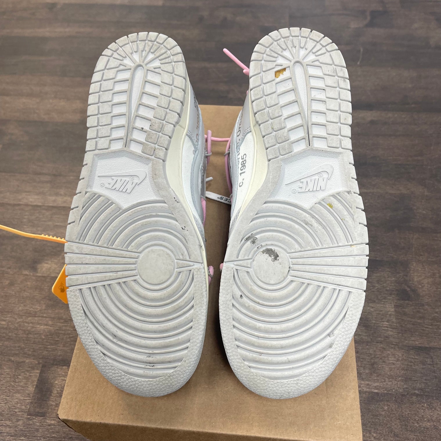 Lot 9 Off-White Nike Dunk Low (USED, No Box)