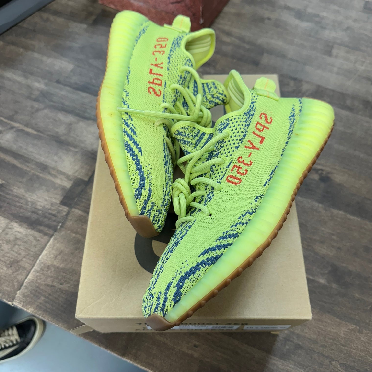 Semi Frozen Yellow Yeezy 350 (USED)