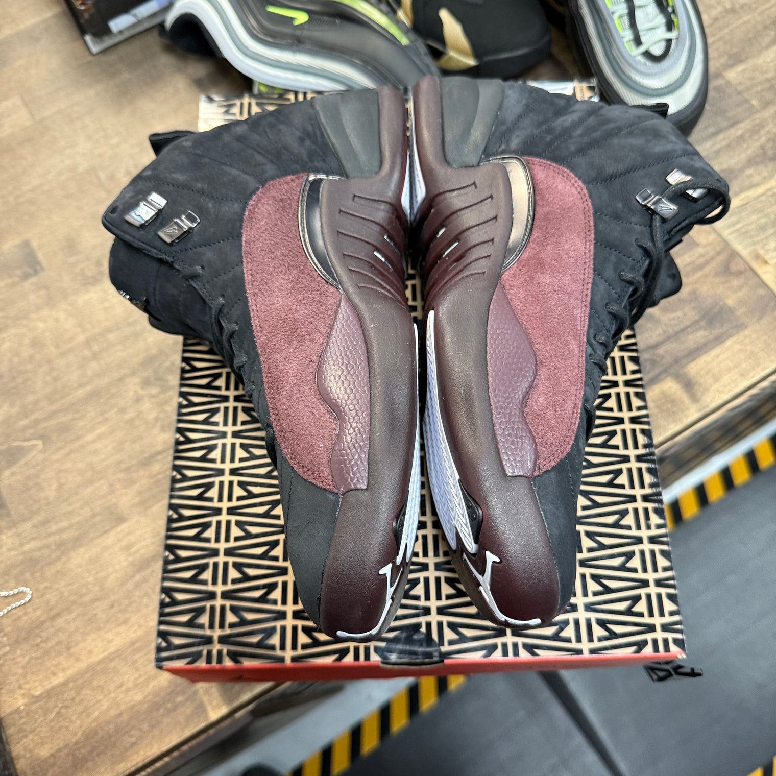 A Ma Maniere Black Jordan 12 Retro (W) (Lightly Worn)