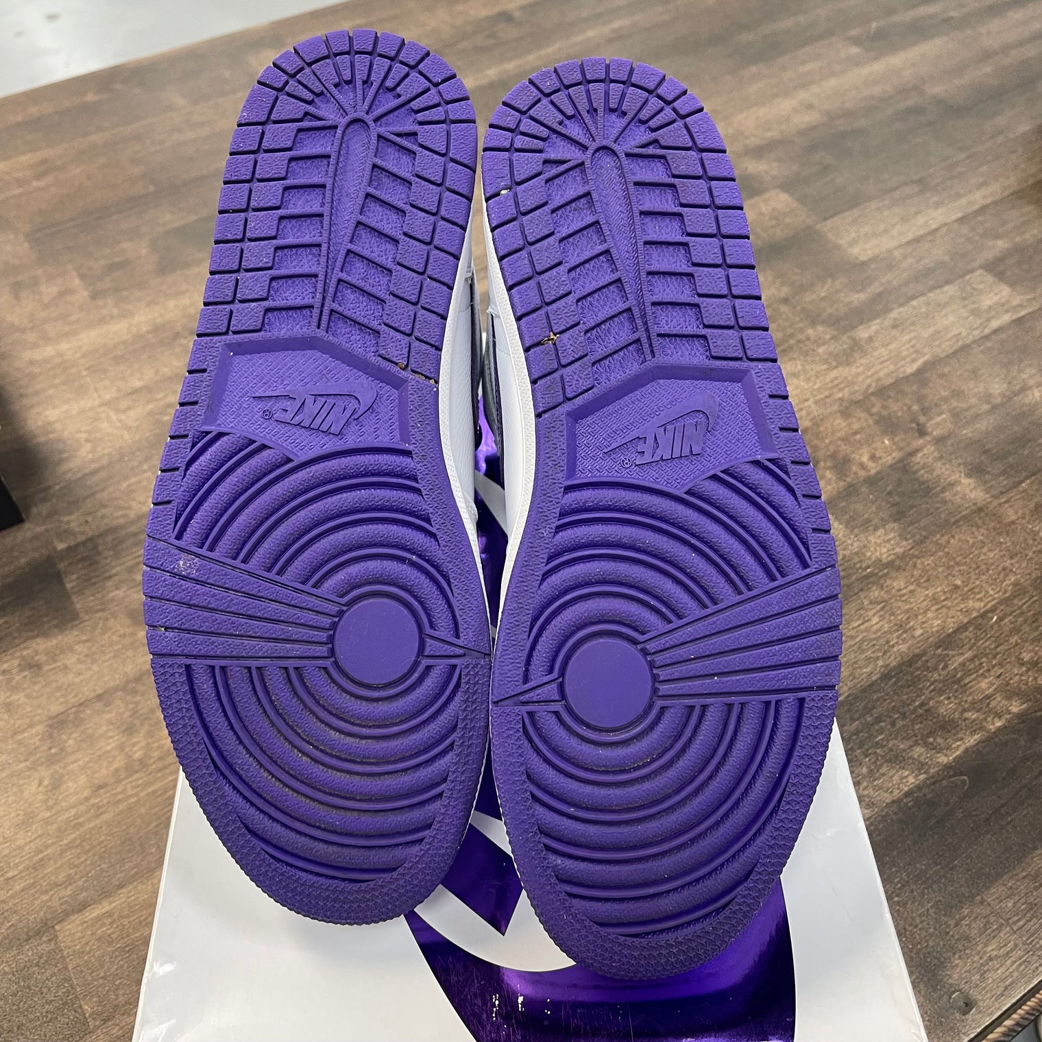 Purple Metallic Jordan 1 High (W) (USED)