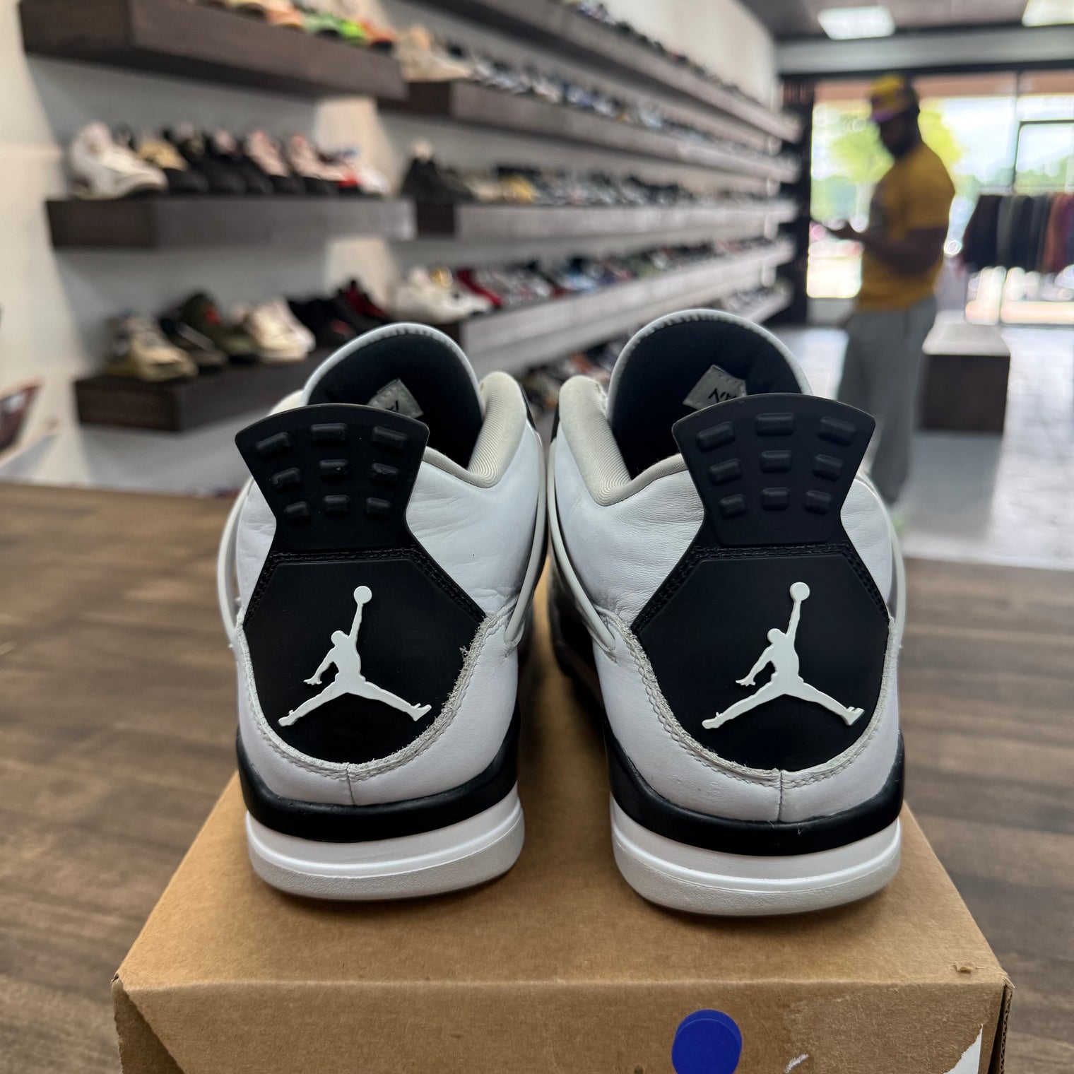Military Black Jordan 4 Retro (USED, No Box)