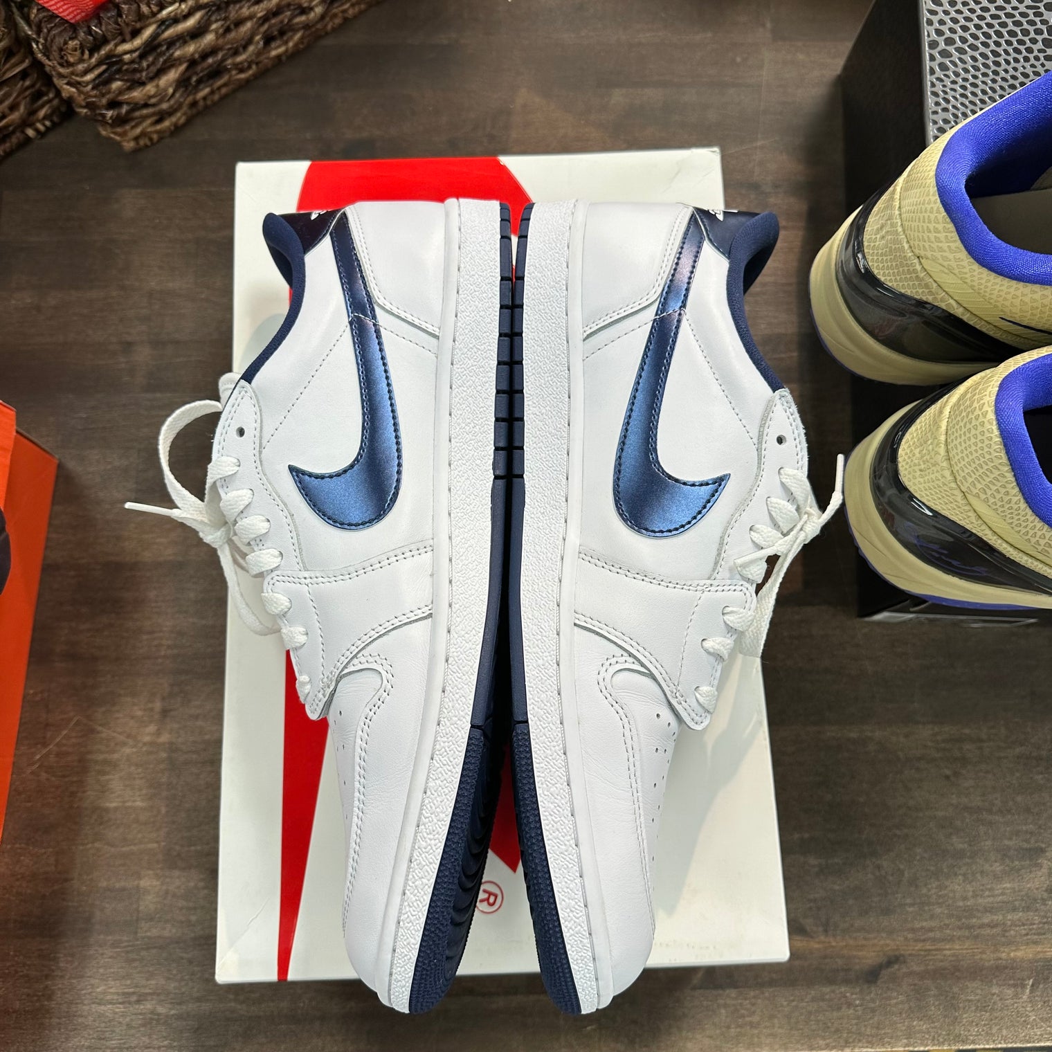 Metallic Blue Jordan 1 Retro Low 85 (USED)