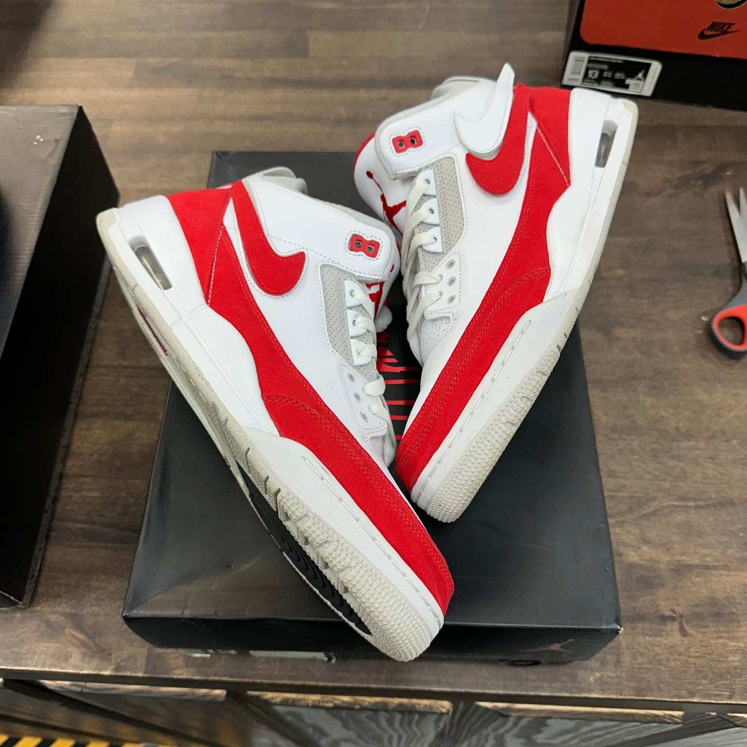 Tinker University Red Jordan 3 (USED)