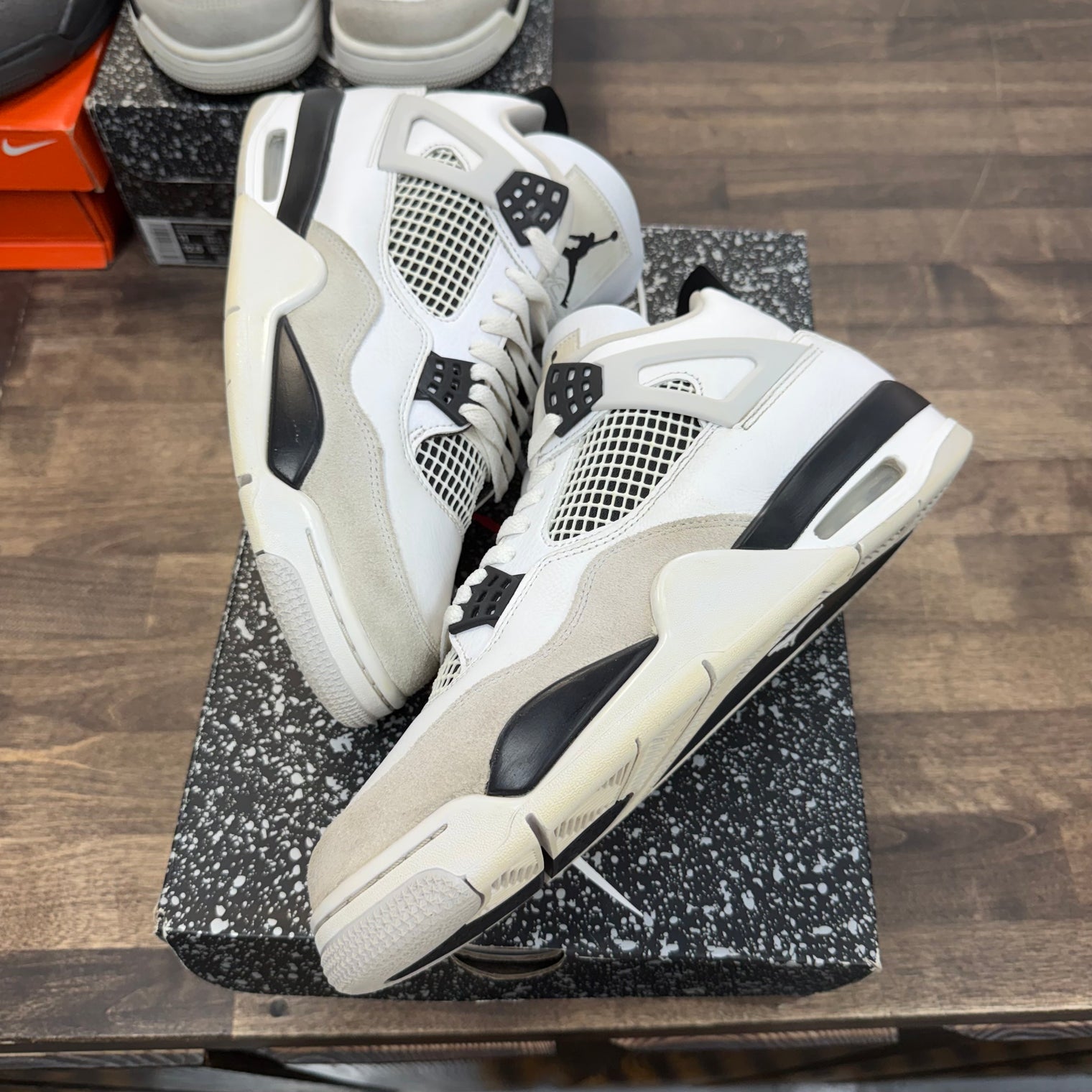 Military Black Jordan 4 Retro (Used)