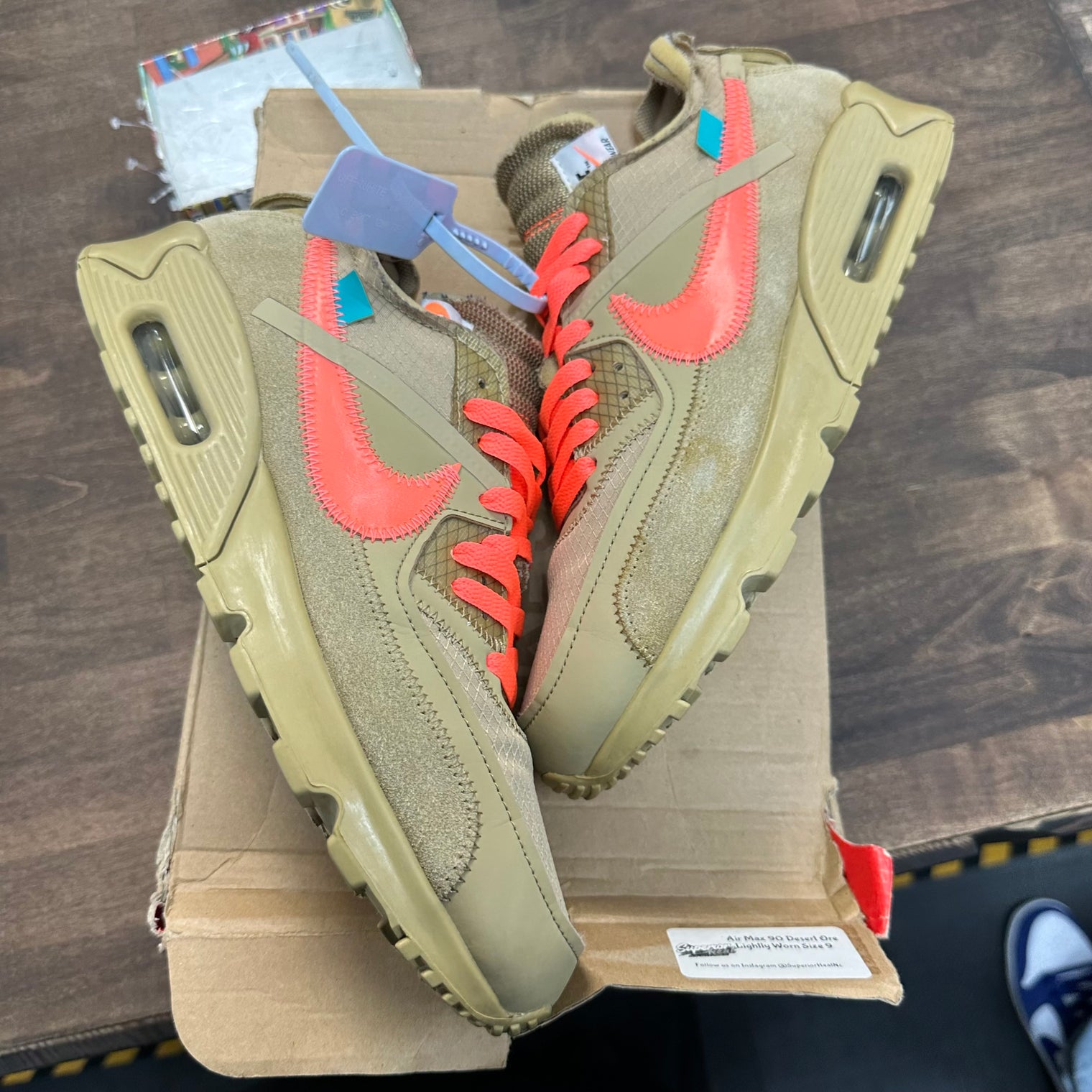 Desert Ore Off-White Nike Air Max 90 (USED)