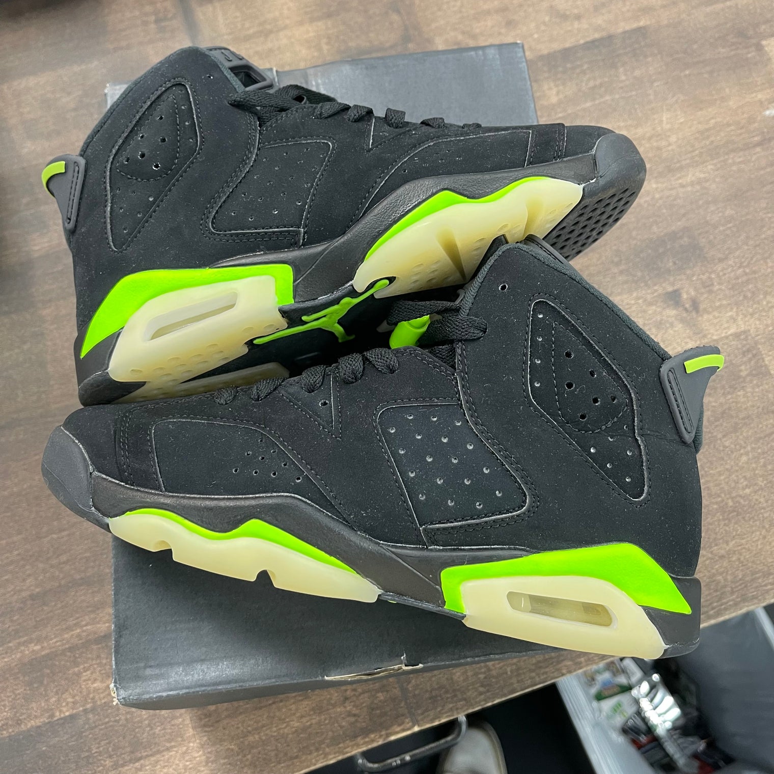 (GS) Electric Green Jordan 6 (USED)