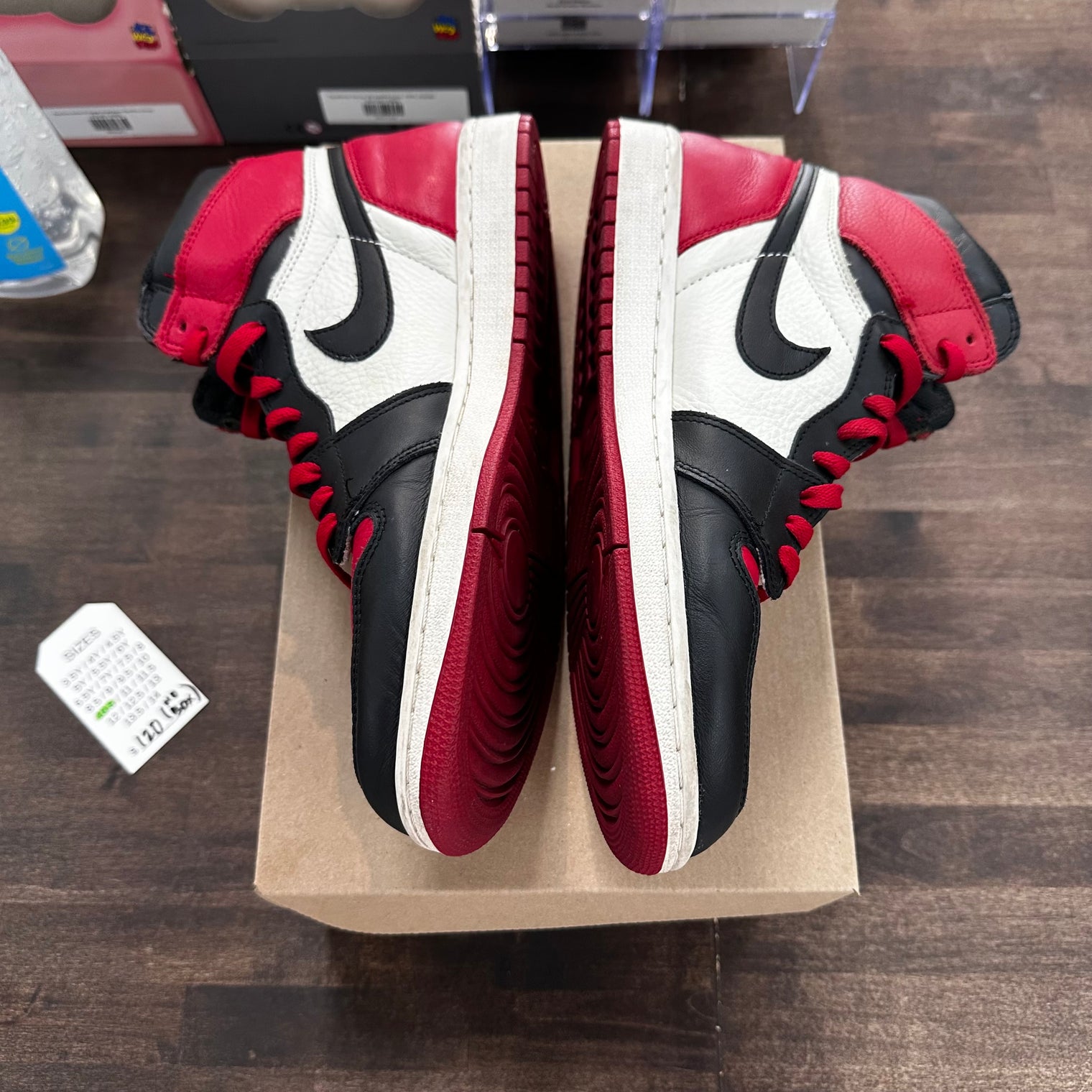 Bred Toe Jordan 1 High (USED,No Box,No Insole)