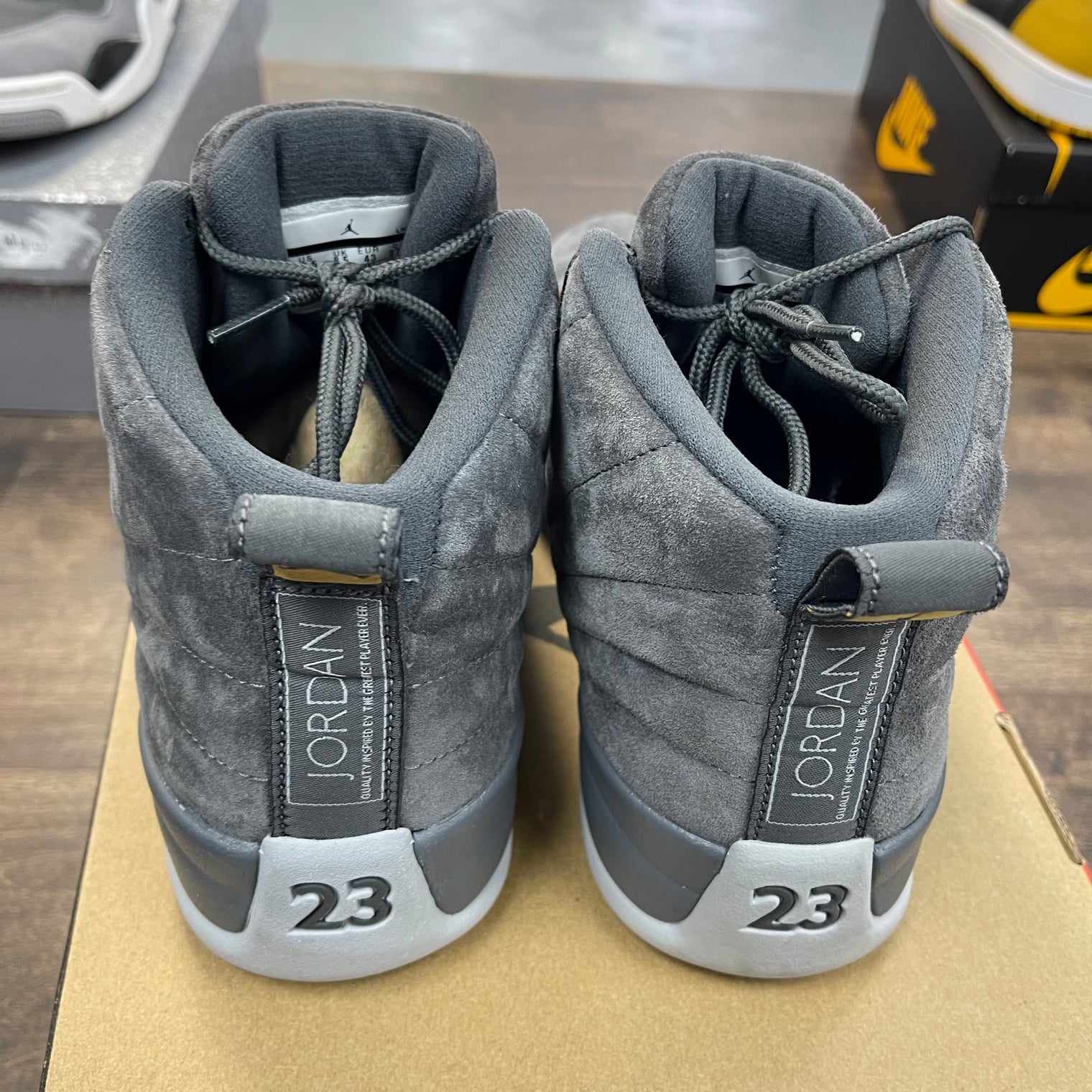 Dark Grey Jordan 12 (USED)