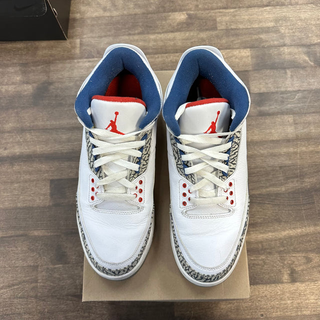 True Blue Jordan 3 (2016) (USED, No Box, Separation)