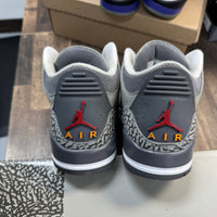 Cool Grey Jordan 3 Retro (USED)