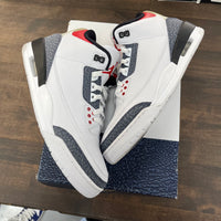Denim Fire Red Jordan 3 (USED)
