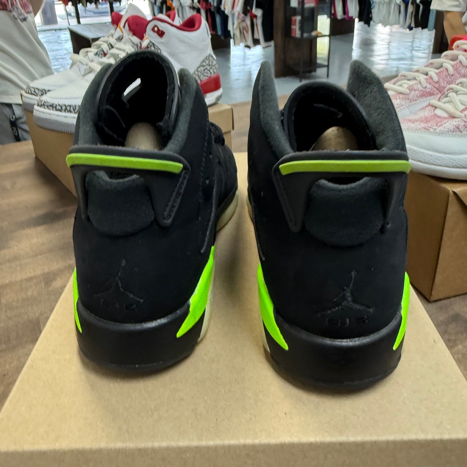 Electric Green Jordan 6 Retro (GS) (USED, No Box)
