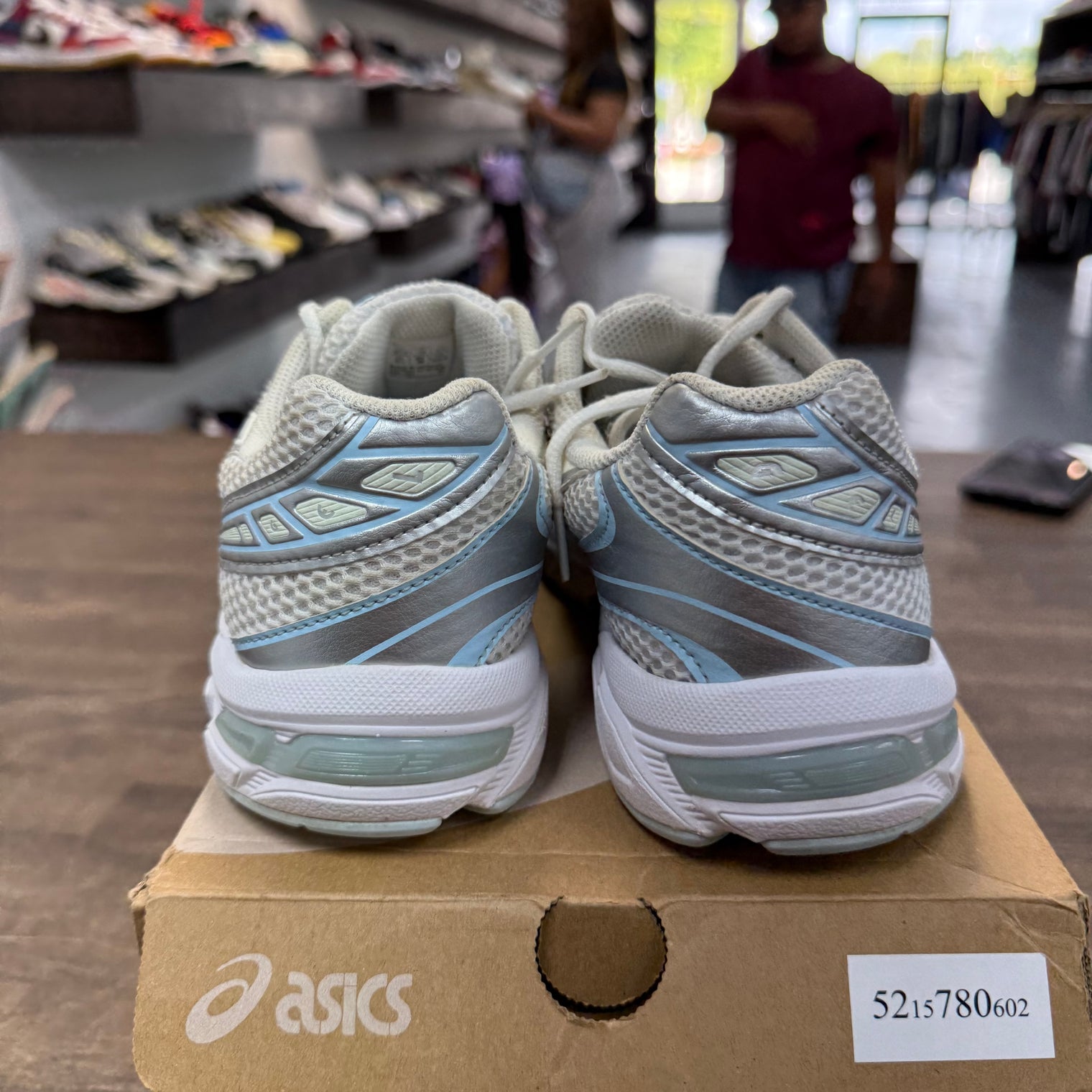 White Ivory Light Blue ASICS Gel-1130 (W) (USED)