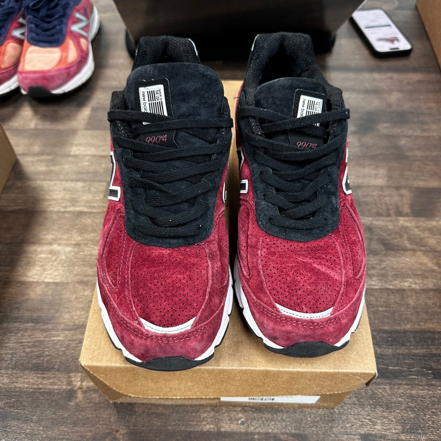 Burgundy New Balance 990v4 (USED, No Box)