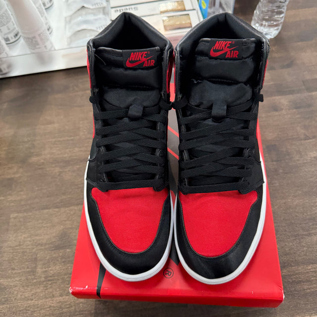 Satin Bred Jordan 1 High (W) (USED)