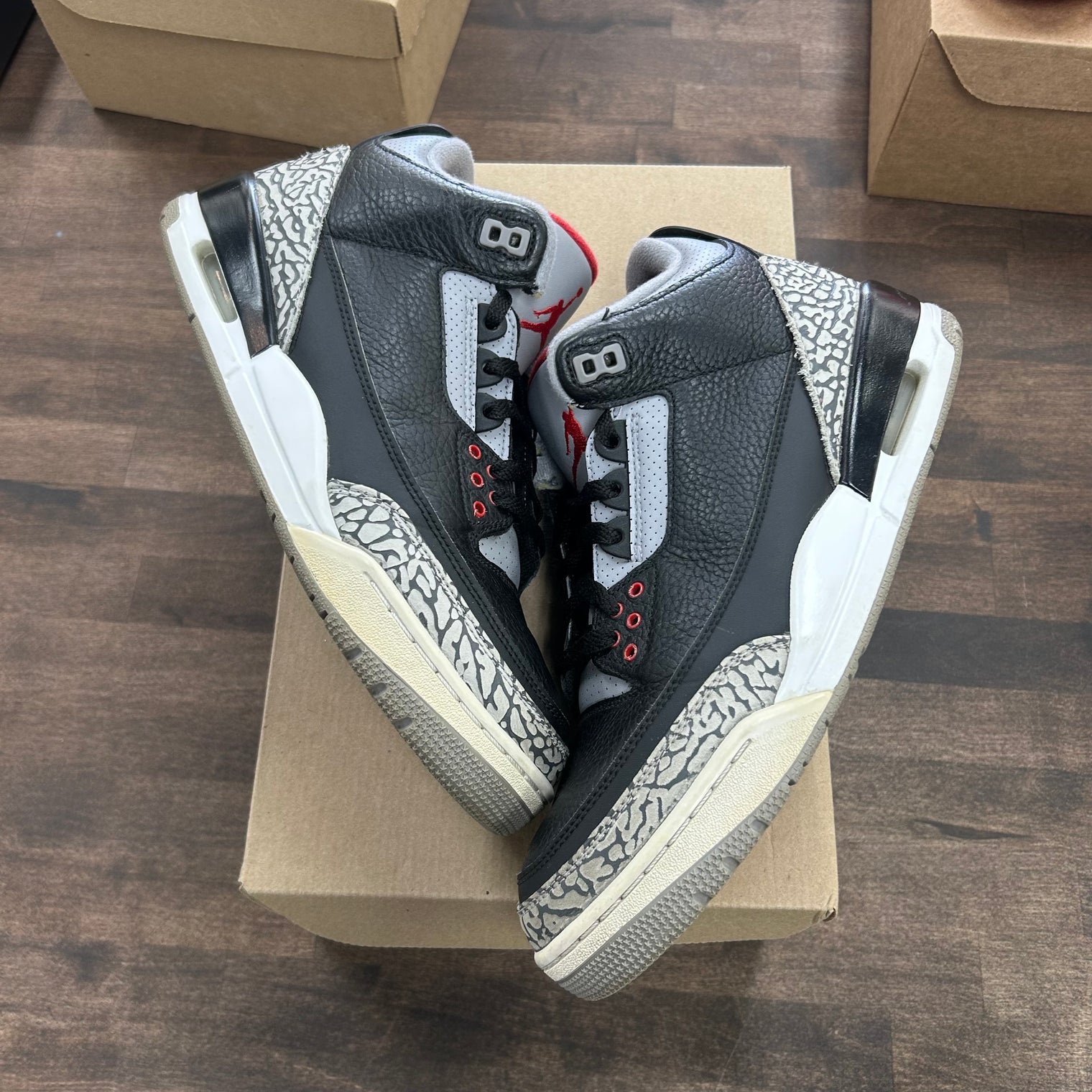 Black Cement Jordan 3 2018 (USED, No Box)