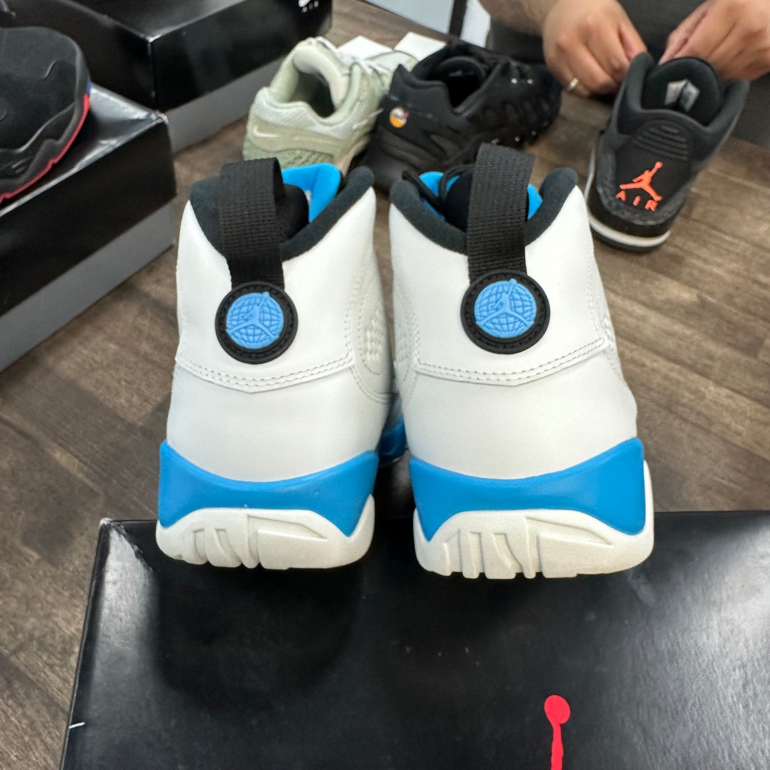 Powder Blue Jordan 9 Retro (USED)
