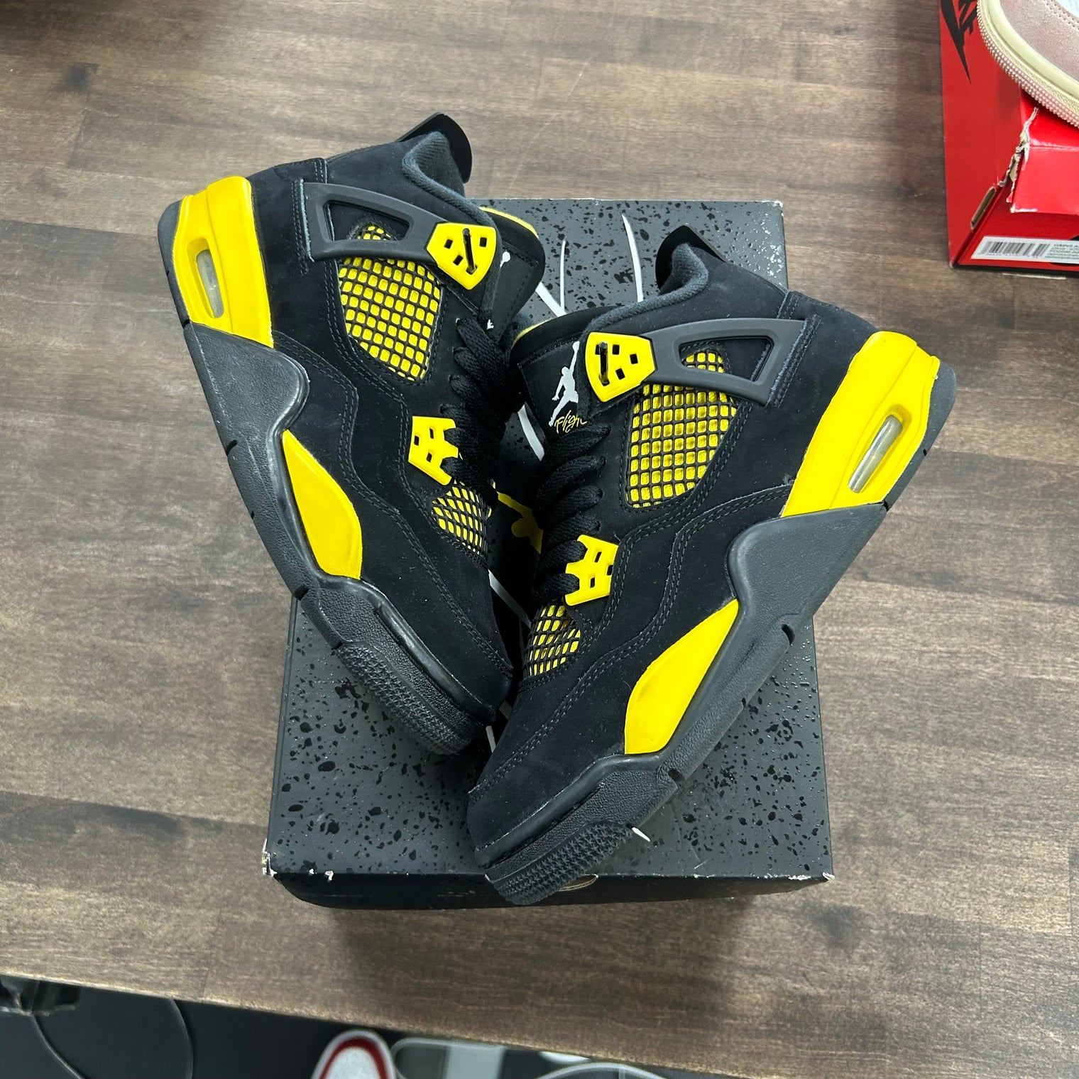 Yellow Thunder Jordan 4 Retro (GS) (USED)