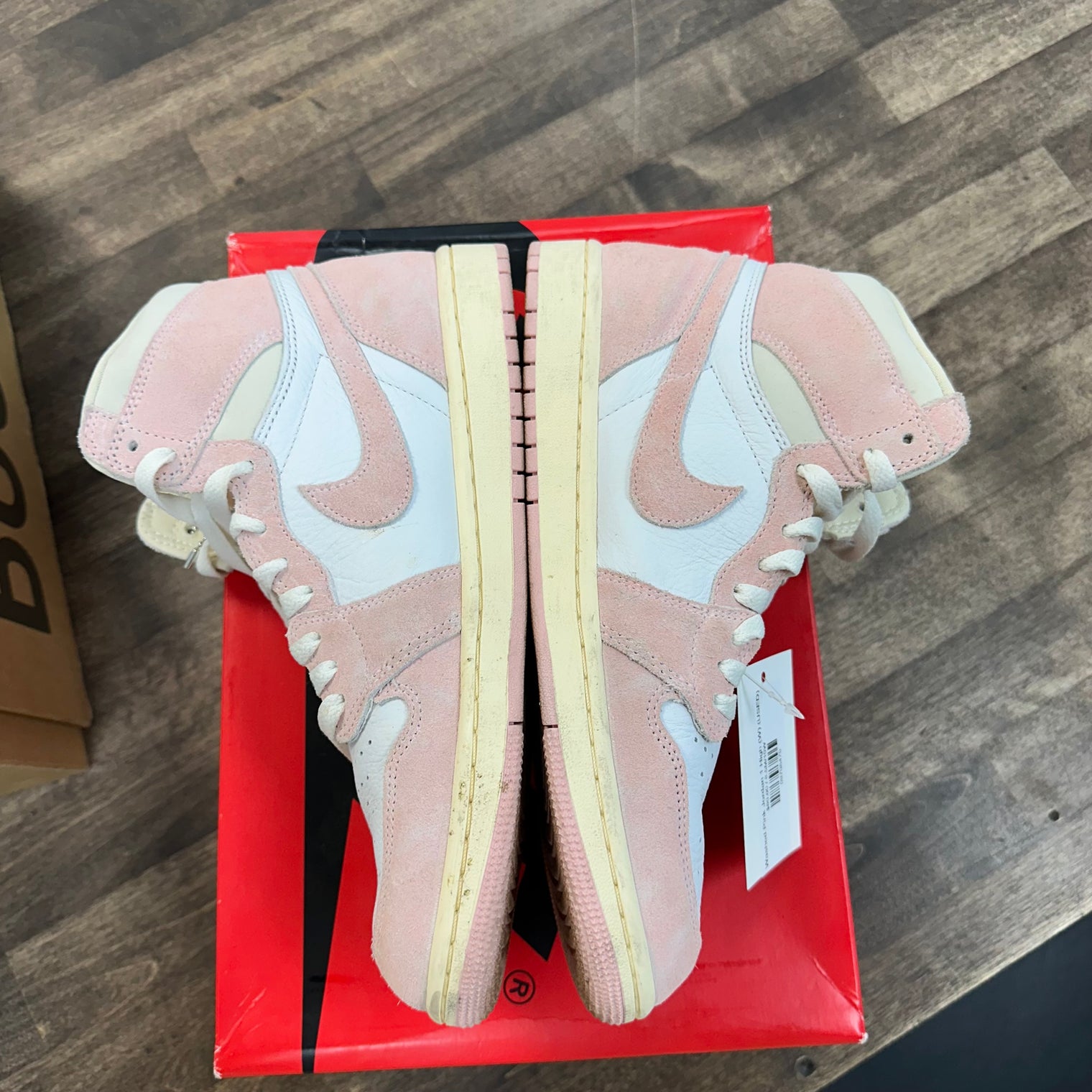 Washed Pink Jordan 1 High (W) (USED)