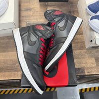 Black Satin Gym Red Jordan 1 High Retro (USED)