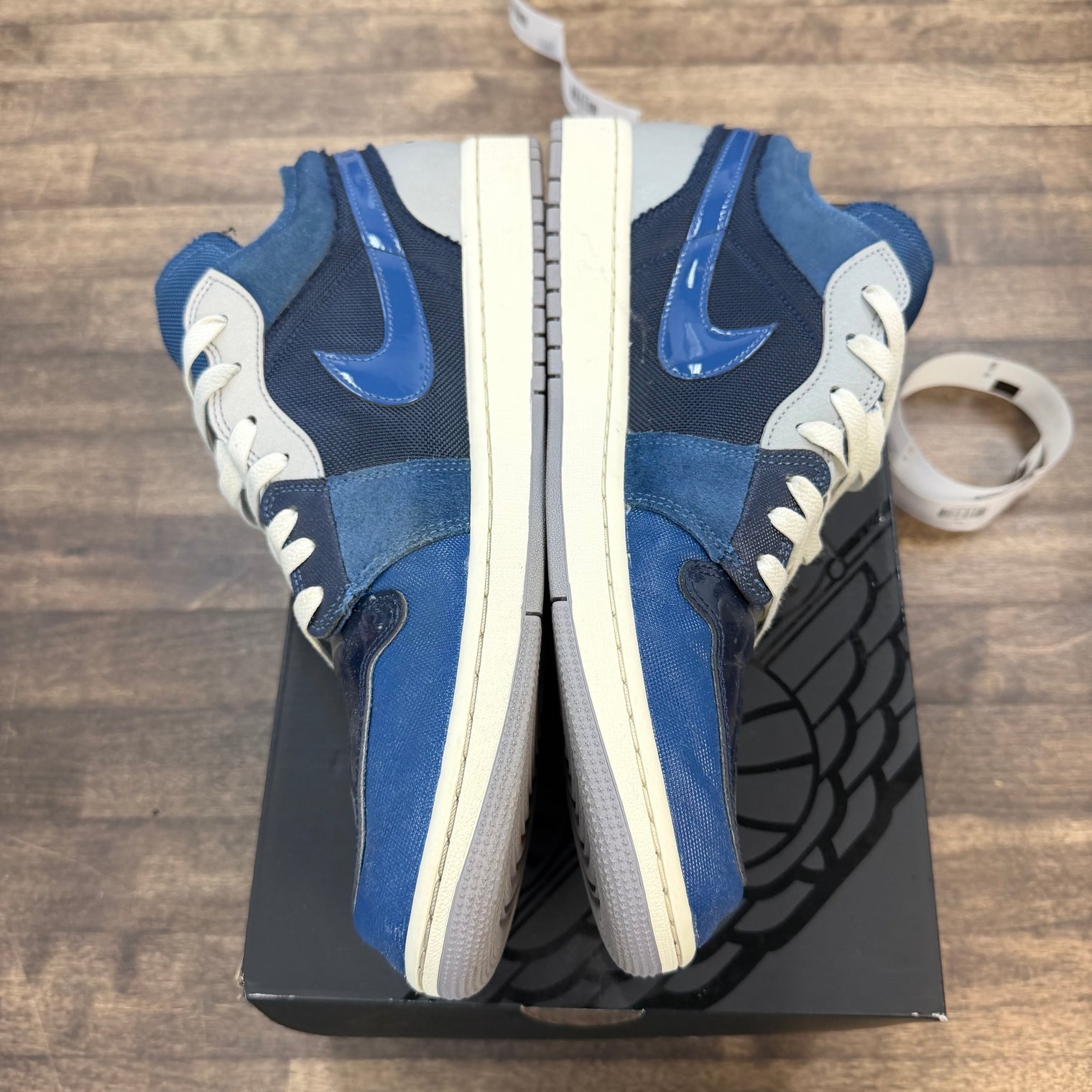 Obsidian French Blue Ashen Slate White Jordan 1 Low SE Craft (USED)
