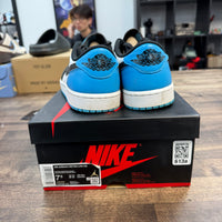 Black Dark Powder Blue Jordan 1 Retro Low OG (USED)