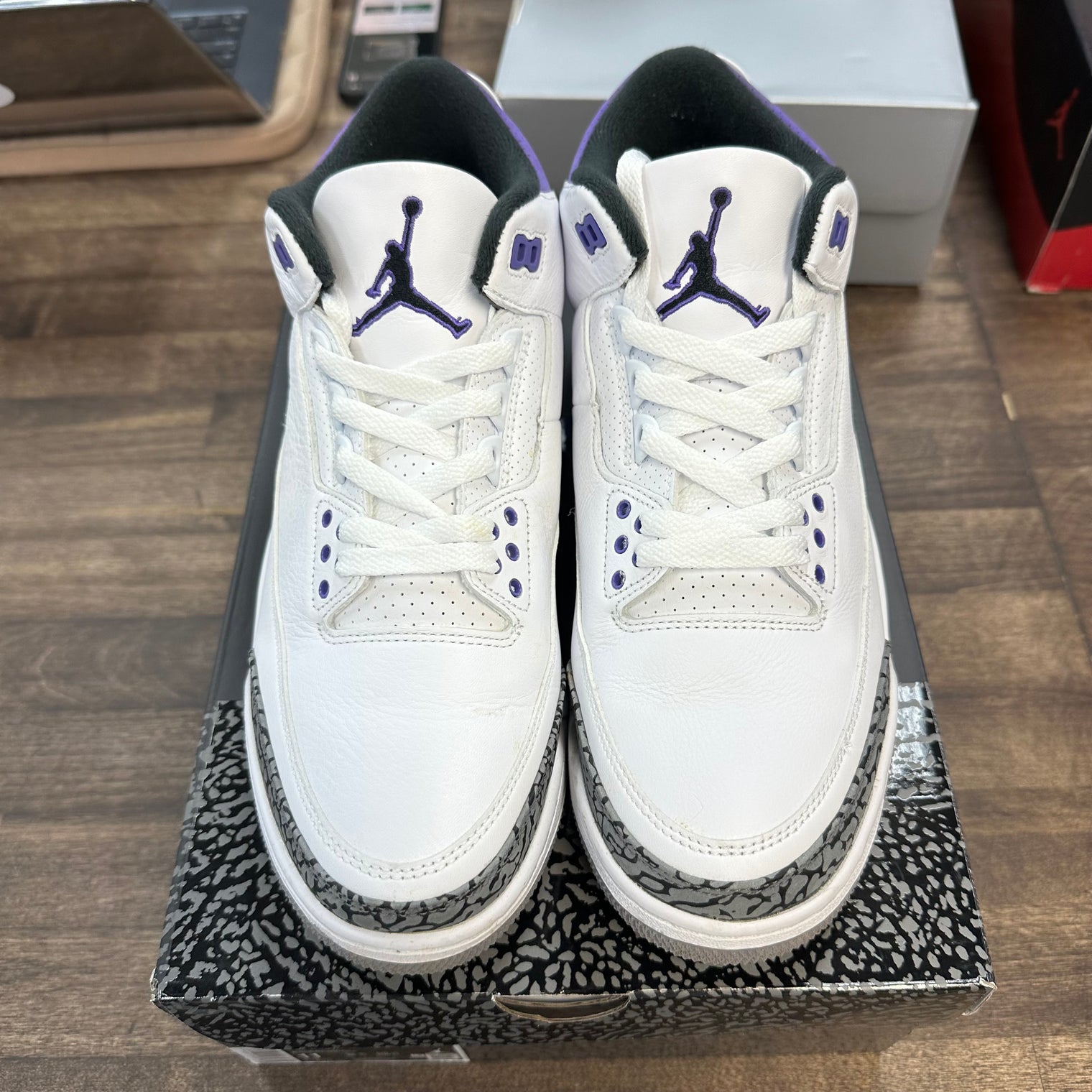 Dark Iris Jordan 3 Retro (USED)