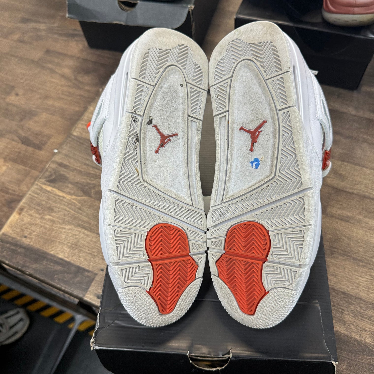 Metallic Orange Jordan 4 Retro (B-Grade) (USED, Replacement Box)