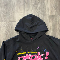 Sp5der Pink Hoodie Black (USED)