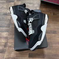 Black Canvas Jordan 4 (USED)
