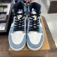 University Blue White Jordan 1 High (USED,No Box)