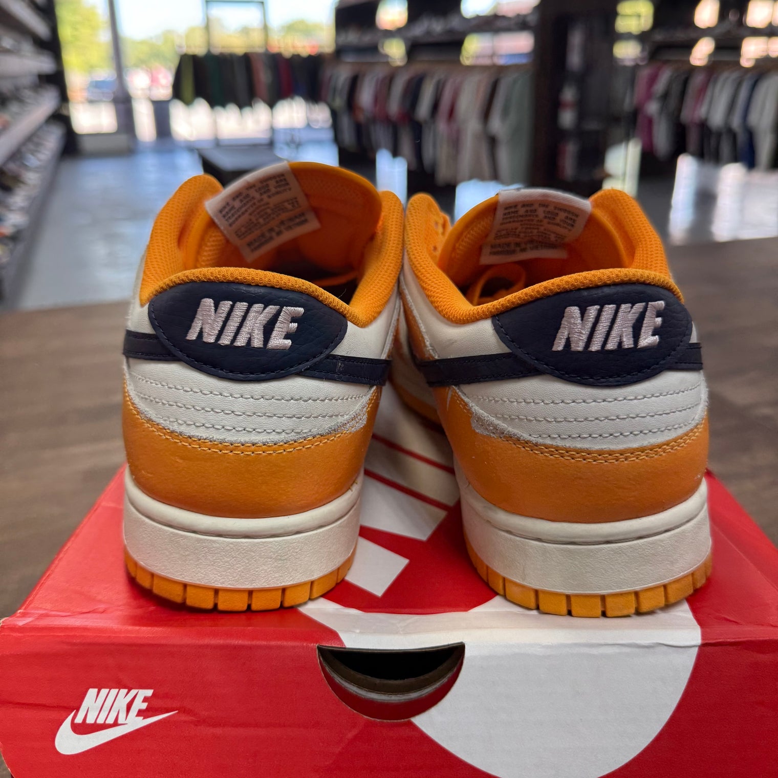 Wear and Tear Yellow Dunk Low (USED)