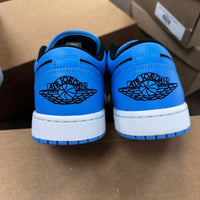 Black University Blue Jordan 1 Low (USED, No Box)
