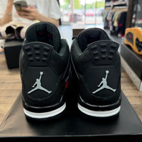 Black Canvas Jordan 4 (USED, Replacement Box)