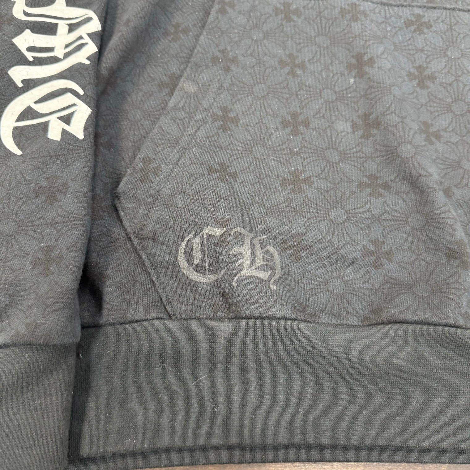 Chrome Hearts Monogram All Over Print Hoodie (USED)