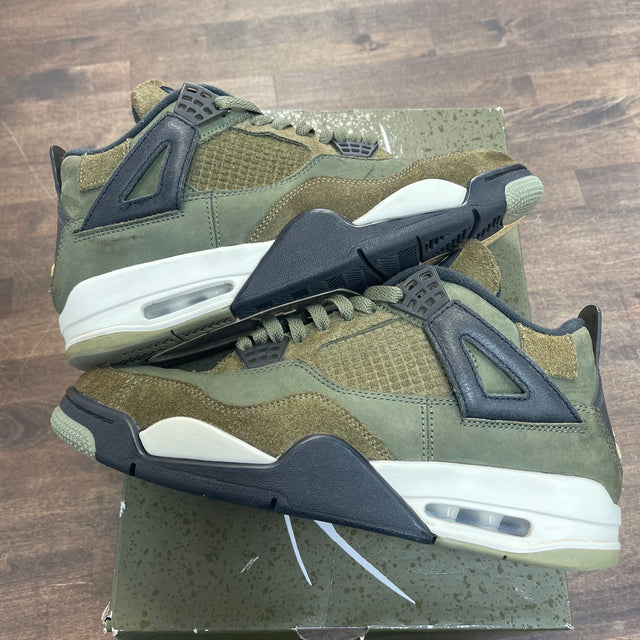 Craft Olive Jordan 4 (USED,No Insole)