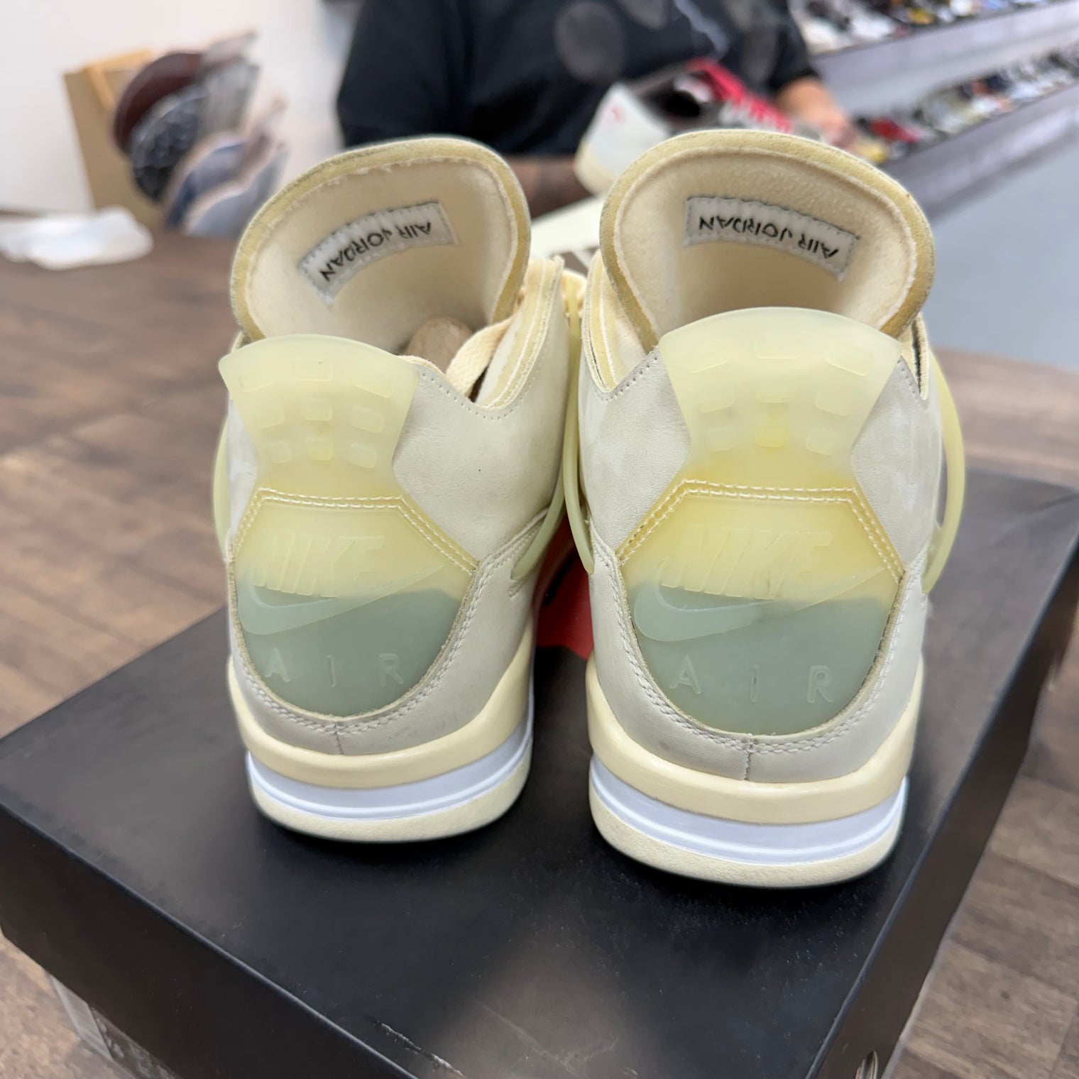 Off-White Sail Jordan 4 Retro (W) (USED)
