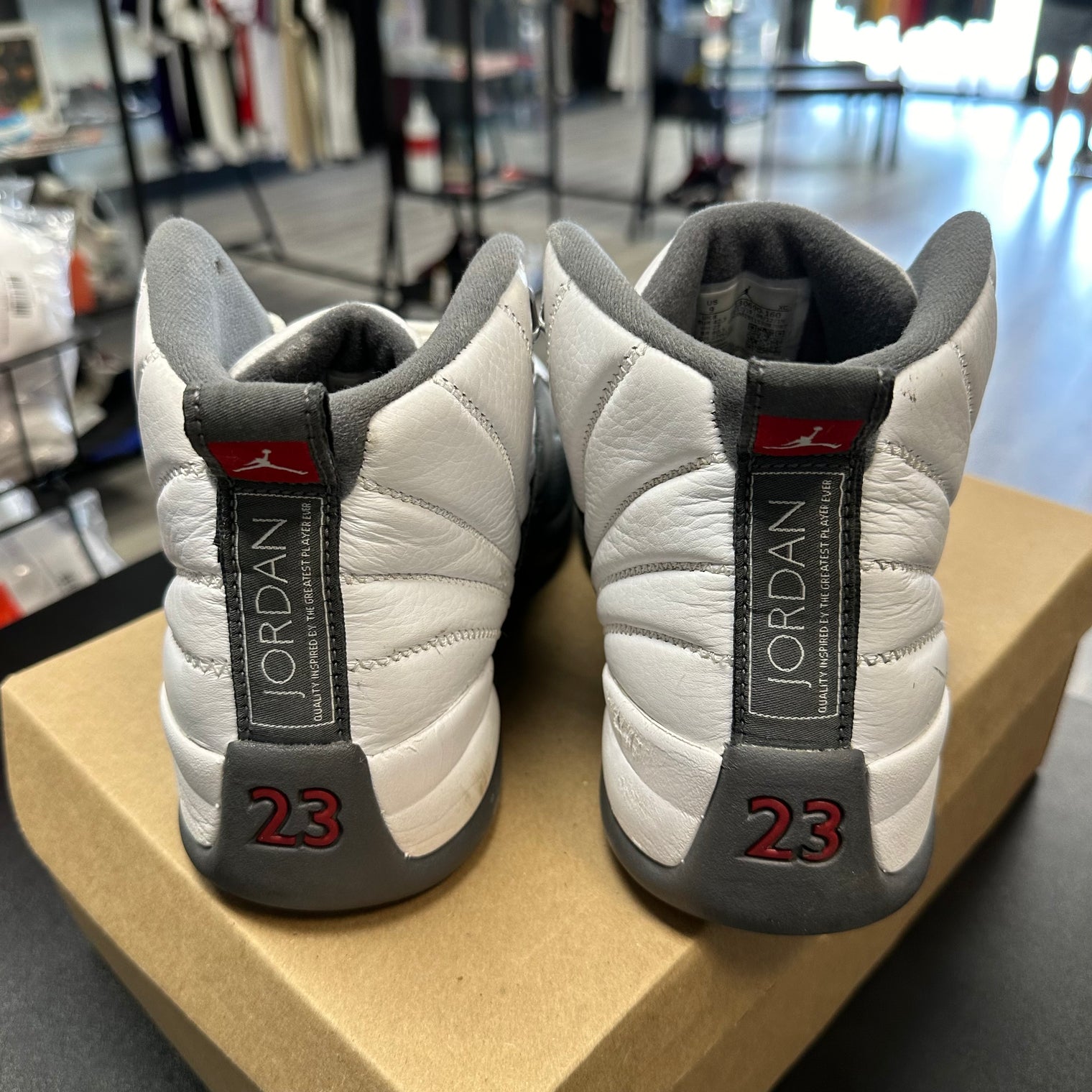Dark Grey Jordan 12 (USED;NO BOX)