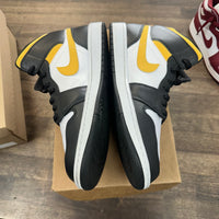 Black University Gold Jordan 1 Mid (USED, No Box)