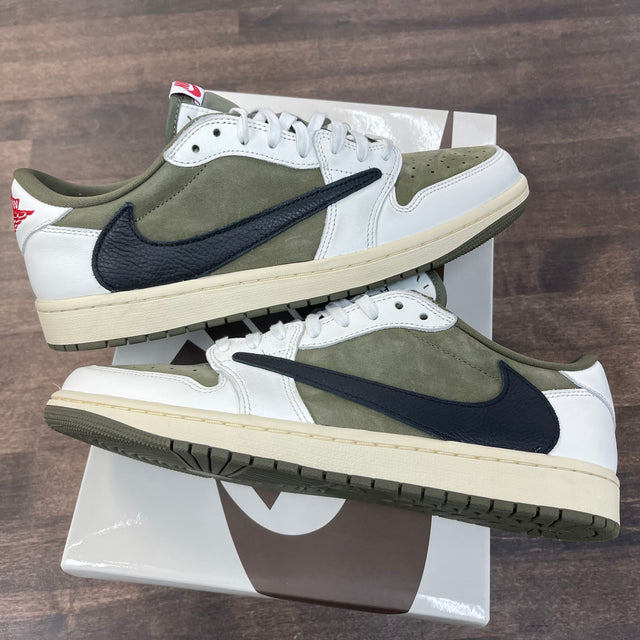 Travis Scott Medium Olive Jordan 1 Low (USED)