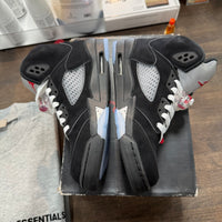 (GS) Black Metallic Jordan 5 (Lightly Worn)
