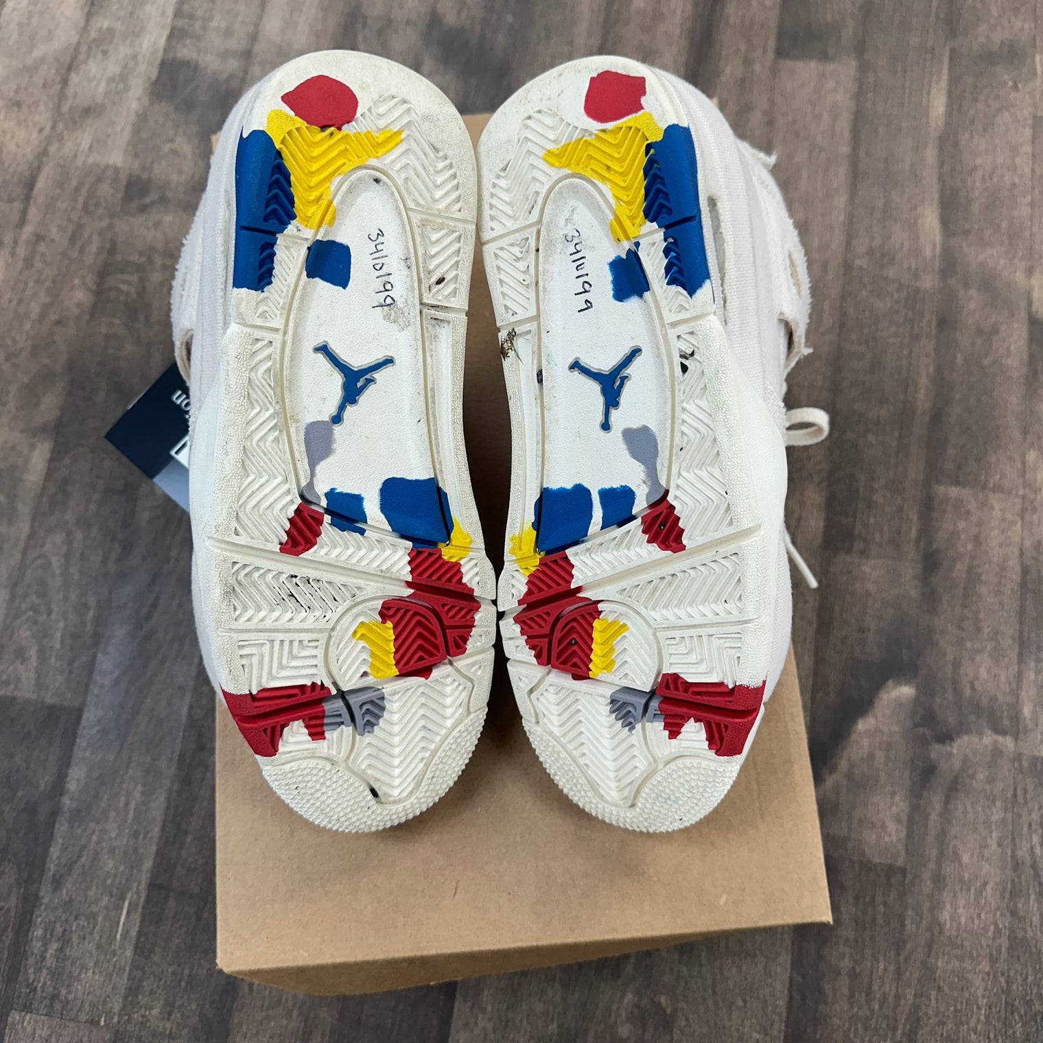 (W) Blank Canvas Jordan 4 (Used, No Box)