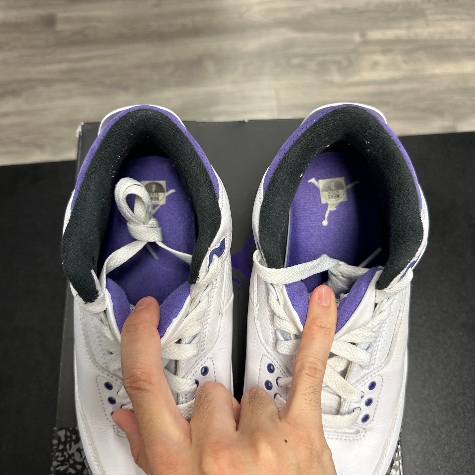 Dark Iris Jordan 3 (USED)