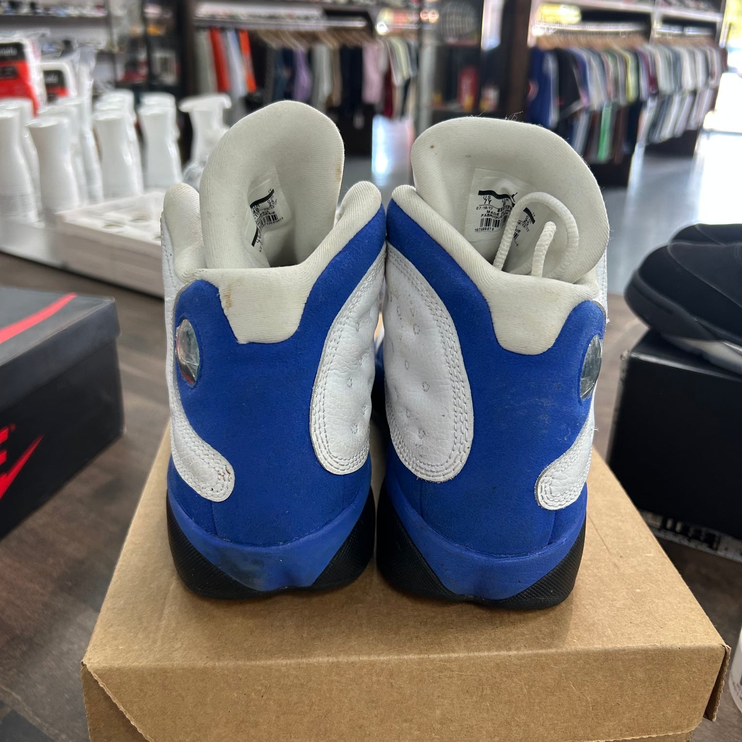White Hyper Royal Jordan 13 Retro (GS) (USED, No Box)