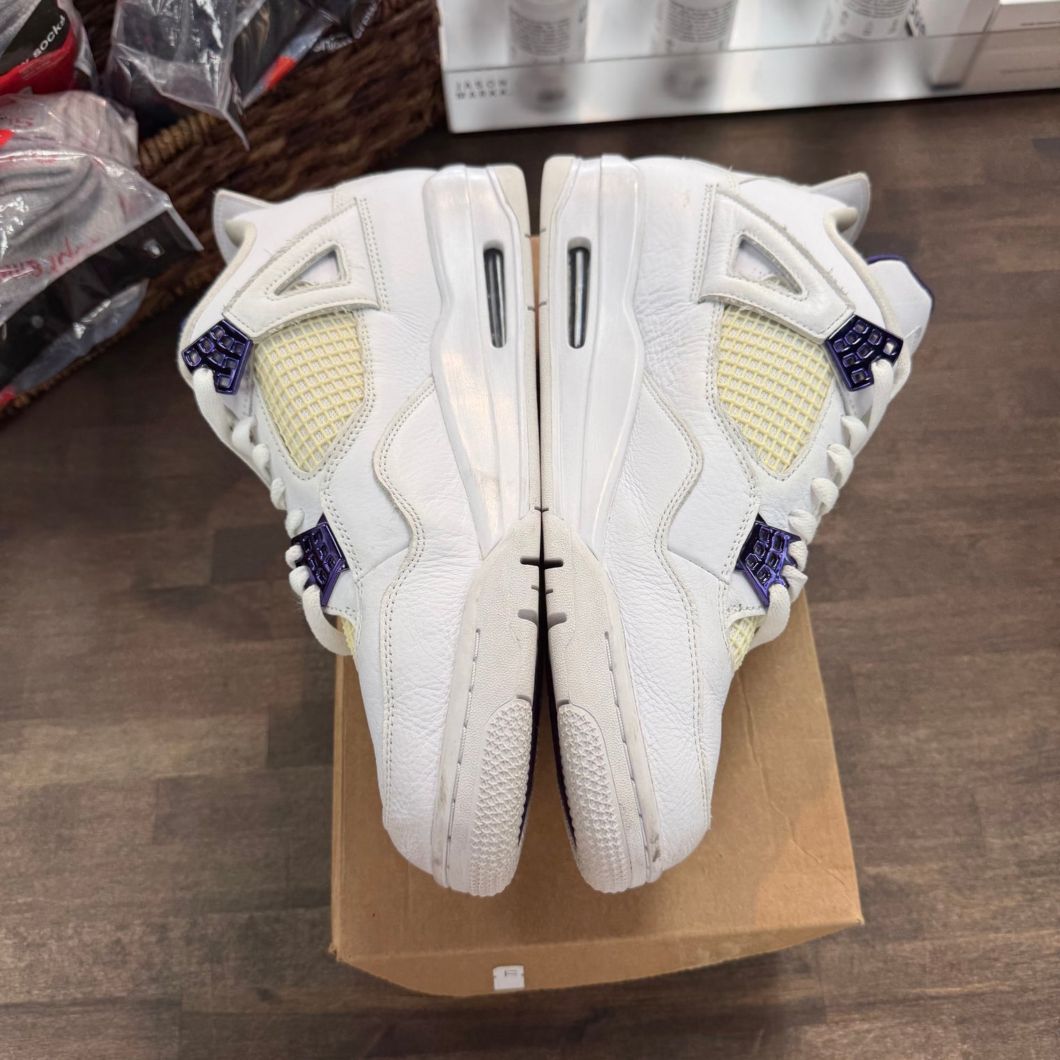 Metallic Purple Jordan 4 Retro (USED, No Box)